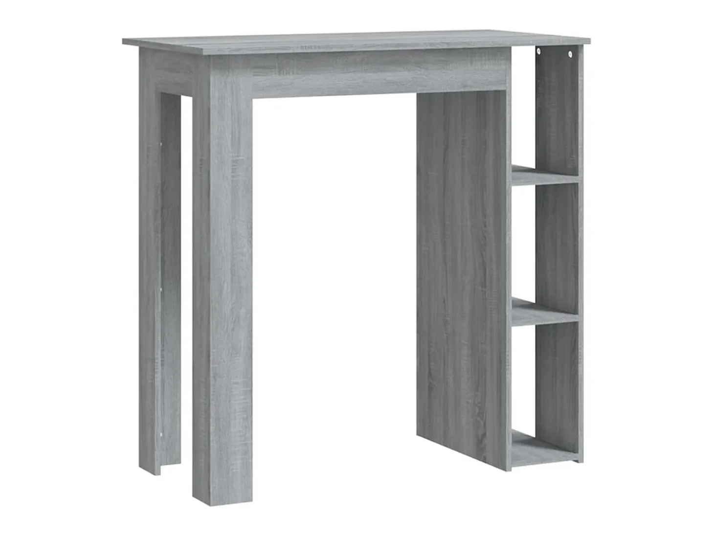 Mesa alta con estante gris Sonoma 102x50x103,5 cm