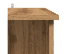 Mesa alta con estante madera roble artisan 102x50x103,5 cm