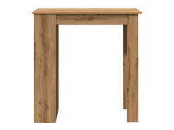 Mesa alta con estante madera roble artisan 102x50x103,5 cm