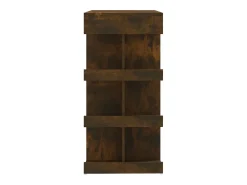Mesa alta con estante roble ahumado 100x50x101,5 cm