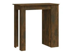Mesa alta con estante roble ahumado 102x50x103,5 cm