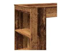 Mesa alta con estantes madera envejecida 95x47x103,5 cm