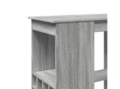 Mesa alta con estantes madera gris Sonoma 90x47,5x103,5 cm