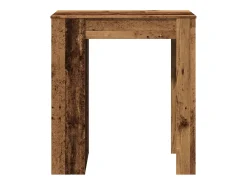 Mesa alta con estantes madera envejecida 95x47x103,5 cm
