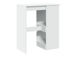 Mesa alta con estantes madera ingeniería 90x47,5x103,5 cm