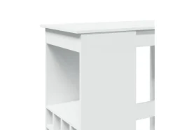 Mesa alta con estantes madera ingeniería 90x47,5x103,5 cm