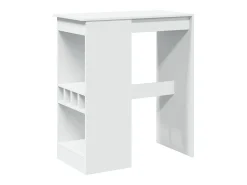 Mesa alta con estantes madera ingeniería 90x47,5x103,5 cm
