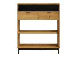 Mesa alta de bar FLAM madera maciza de pino 92x45x110 cm ES856660
