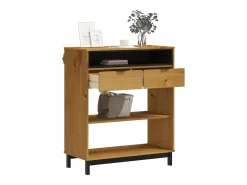 Mesa alta de bar FLAM madera maciza de pino 92x45x110 cm ES856660
