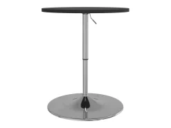 Mesa alta de bar madera ingeniería y acero negra 60x60x90 cm ES127063
