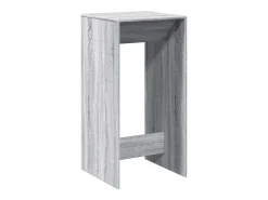 Mesa alta de bar madera ingeniería gris Sonoma 51x50x103,5 cm