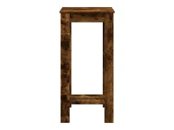 Mesa alta de bar madera ingeniería roble ahumado 51x50x103,5 cm