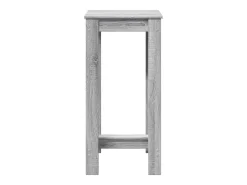 Mesa alta de bar madera ingeniería gris Sonoma 51x50x103,5 cm