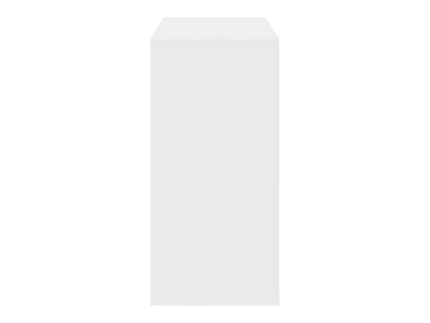 Mesa alta de bar madera ingeniería blanca 102x50x103,5 cm