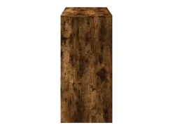 Mesa alta de bar madera ingeniería roble ahumado 102x50x103,5cm