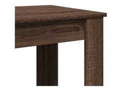 Mesa alta de bar madera ingeniería marrón roble 102x50x103,5 cm