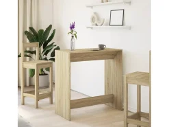 Mesa alta de bar madera ingeniería roble Sonoma 102x50x103,5 cm