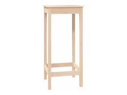 Mesa alta de bar madera maciza de pino 50x50x110 cm ES150907