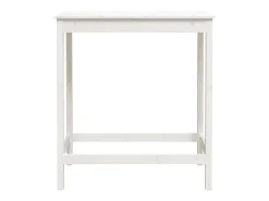 Mesa alta de bar madera maciza de pino blanco 100x50x110 cm