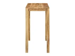 Mesa alta de bar madera maciza de mango 112x55x108 cm