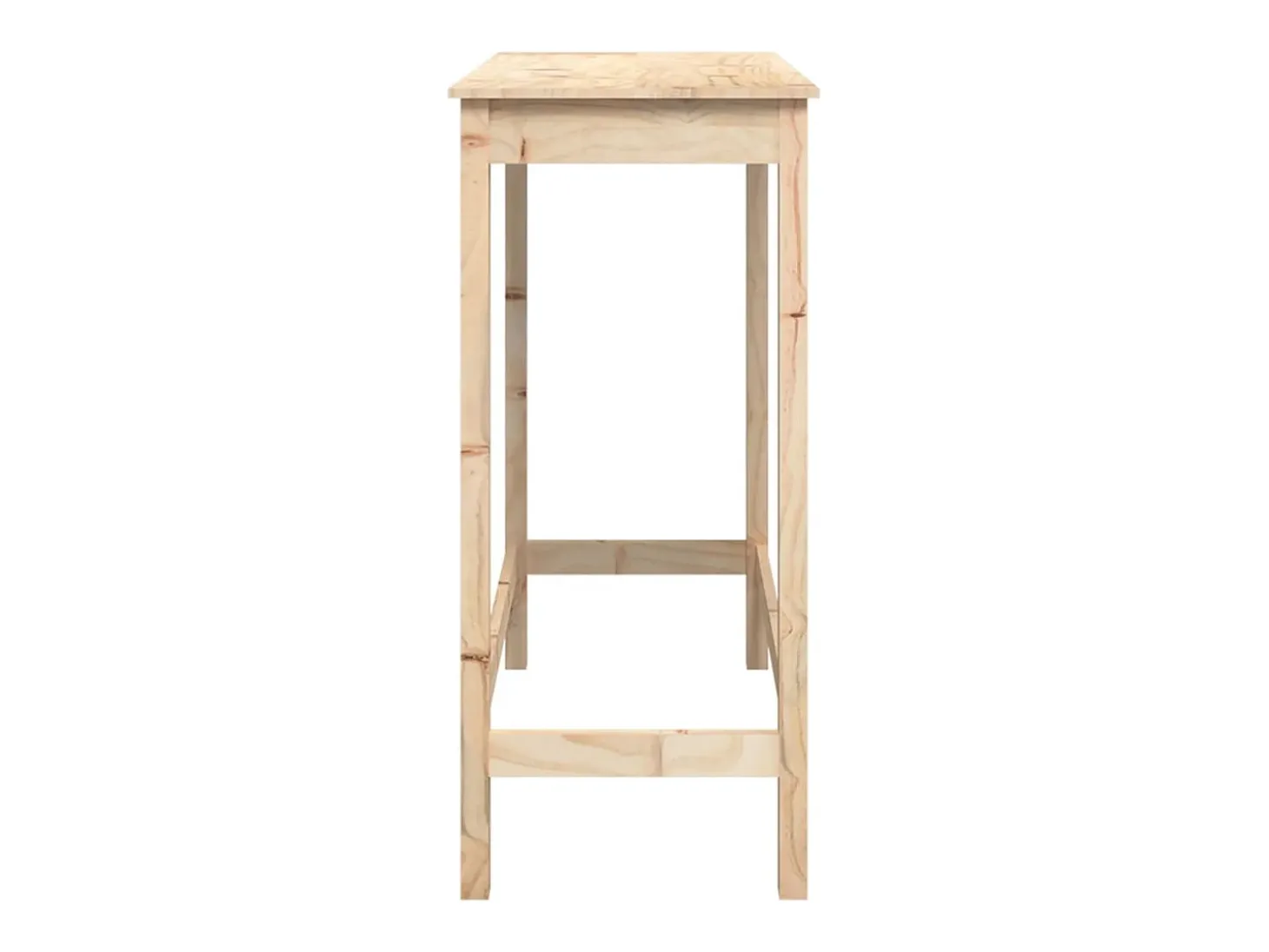 Mesa alta de bar madera maciza de pino 100x50x110 cm