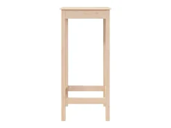Mesa alta de bar madera maciza de pino 50x50x110 cm