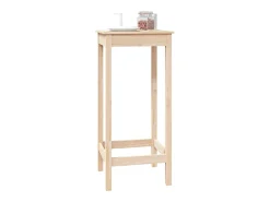 Mesa alta de bar madera maciza de pino 50x50x110 cm
