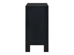 Mesa alta de cocina con estantería negra 110x50x103 cm