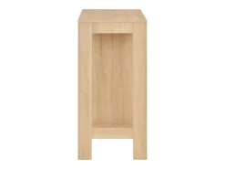 Mesa alta de cocina con estantería color roble 110x50x103 cm ES612620