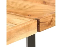Mesa alta de cocina de madera maciza de acacia 180x70x107 cm
