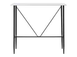 Mesa alta de cocina MDF blanco 120x60x110 cm ES356111
