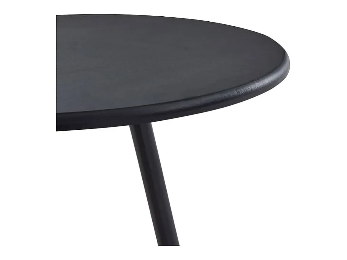 Mesa alta de cocina MDF negro 60x107,5 cm
