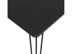 Mesa alta de cocina negro 120x60x105 cm ES864866
