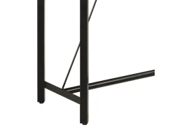 Mesa alta de hierro y madera maciza de mango 110x55x107 cm