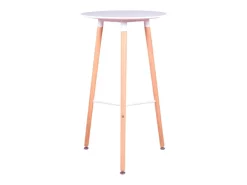 Mesa alta estilo nórdico (102cm) - Palermo - Blanco