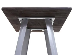 Mesa alta MCW-A73 con tablero de madera incluido, gris