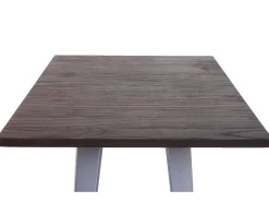Mesa alta MCW-A73 con tablero de madera incluido, gris