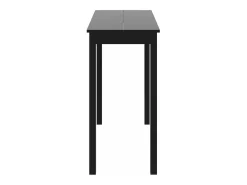 Mesa alta negra de MDF 115x55x107 cm