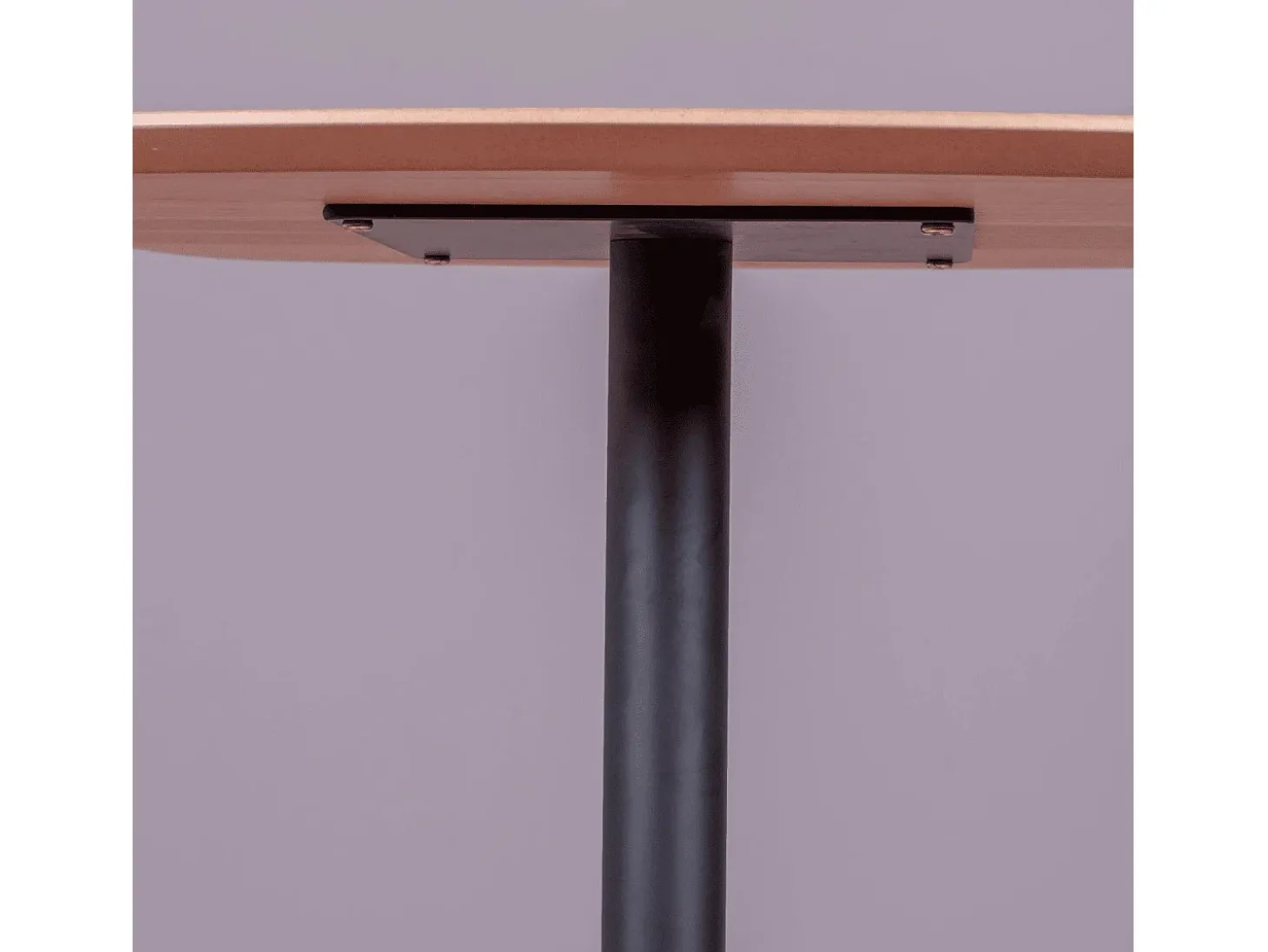 Mesa alta para bar de estilo industrial, 106cm de altura y 60x60cm - Pub - Roble