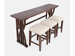 Mesa alta 188x91,5x46 cm marrón oscuro Avola AV1931-74