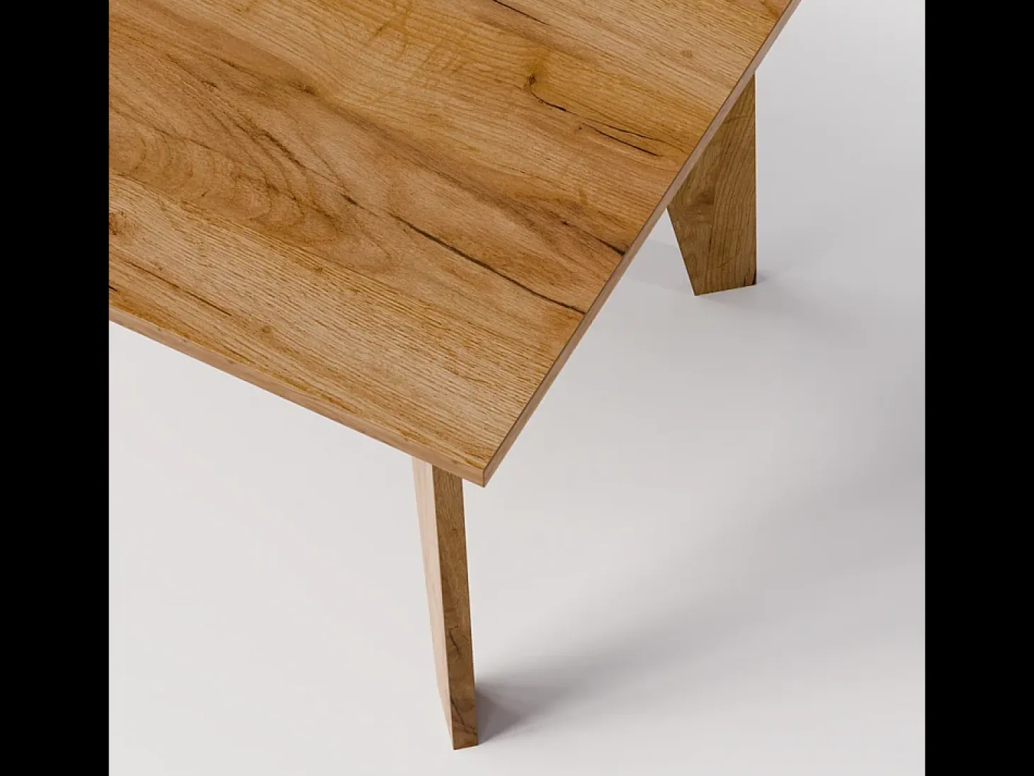 Mesa ARIS 138 x 80 cm para cocina, salón, comedor Roble Craft