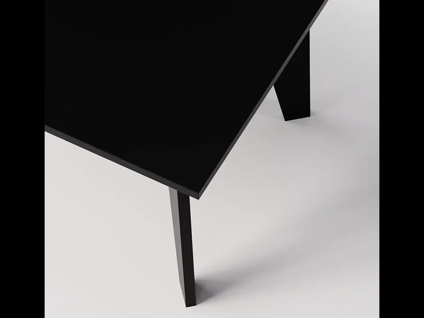 Mesa ARIS 138 x 80 cm para cocina, salón, comedor Negro