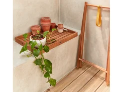 Mesa auxilar de jardín de madera madera