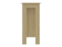 Mesa bar con estante contrachapada roble Sonoma 102x50x103,5 cm ES109584
