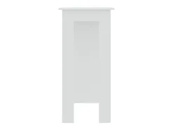 Mesa bar con estante madera contrachapada blanco 102x50x103,5cm ES428296