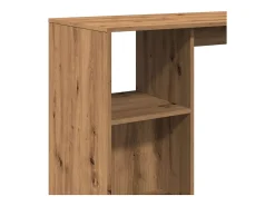 Mesa bar con estante madera roble artisian 124x46x103,5 cm