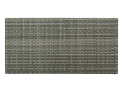 Mesa bar estante almacenaje 120x60x110cm ratán sintético gris ES542331
