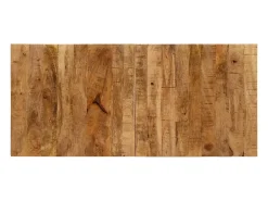 Mesa bar tractor madera maciza mango rojo y marrón 55x120x107cm