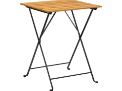 Mesa bistró de terraza madera maciza de acacia 55x54x71 cm ES658160