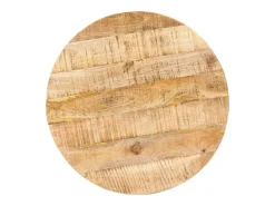 Mesa bistro redonda Ø60x75 cm Madera de mango en bruto